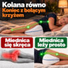 FENCCI Lineo – kolana równo: bez poduszki miednica się skręca, z poduszką leży prosto